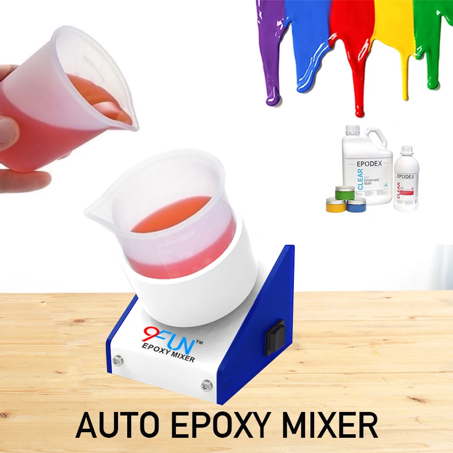 

Epoxy Resin Mixer Electric Tumbler Cup Mixing Stirrer Machine with 2 pc Silicone cup Craft Glitter Blender Tool for Crafts Tumb