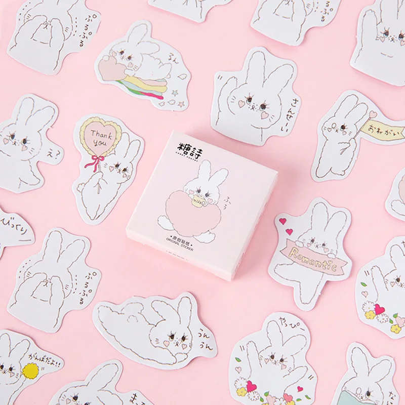 45 шт./кор. милые наклейки "медведь" Kawaii Животные клеящиеся настенные наклейки для детской пуля журнал дневник, фотоальбом Классические игрушки - Цвет: 4