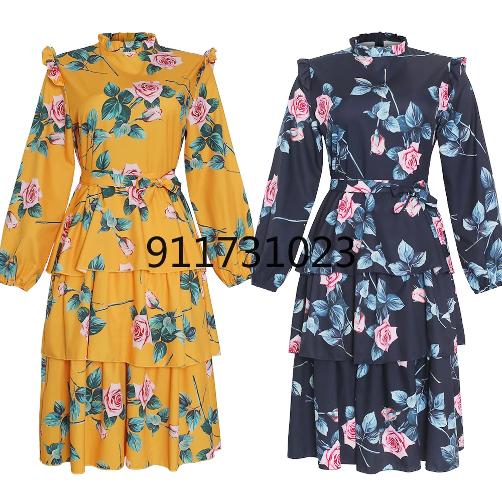 Вечернее платье Женский кафтан с Африканским принтом шифоновые платья Дашики