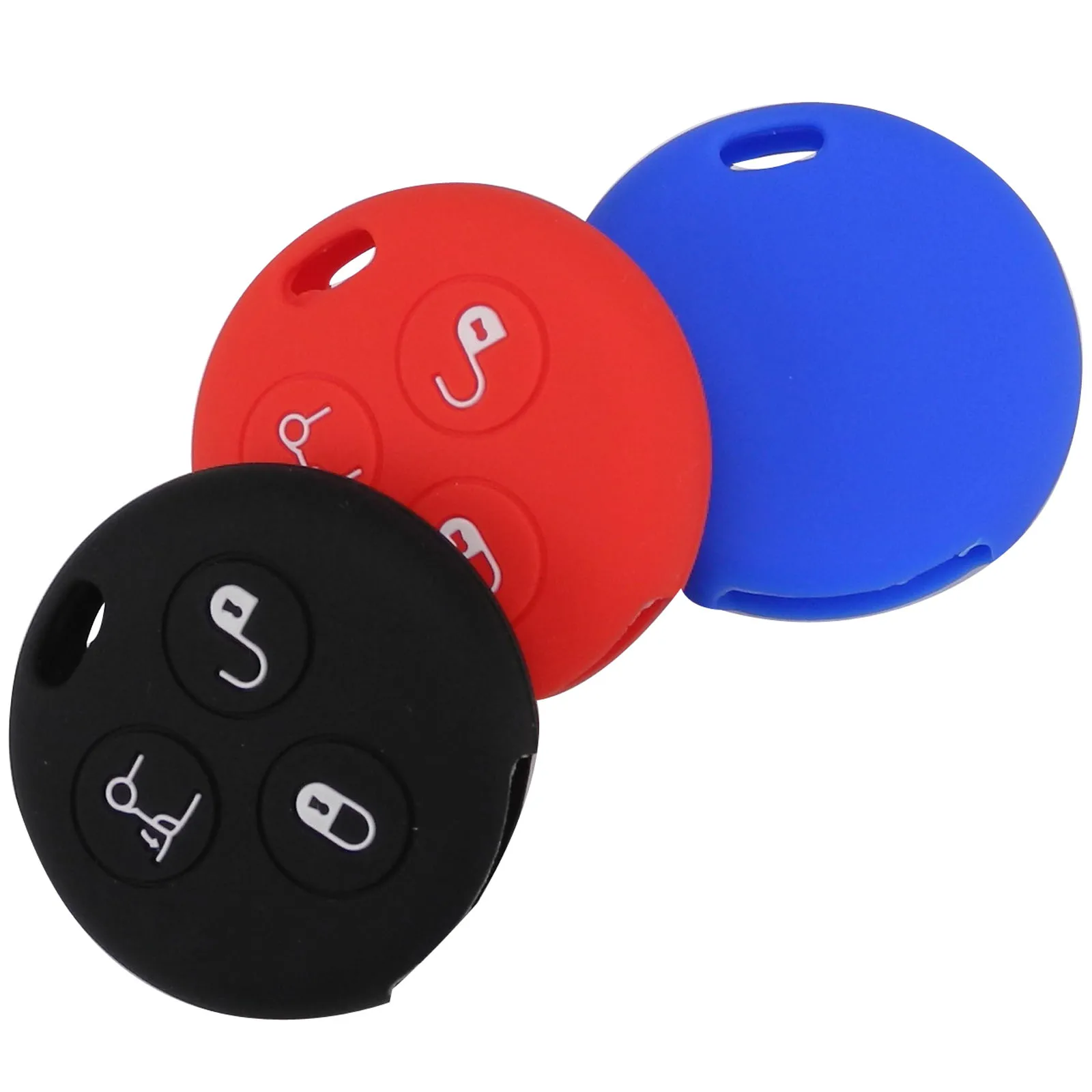 

Kutery силиконовый резиновый чехол для автомобильного ключа для Mercedes Benz Smart City Fortwo Roadster чехол для дистанционного ключа защитный 3 кнопки