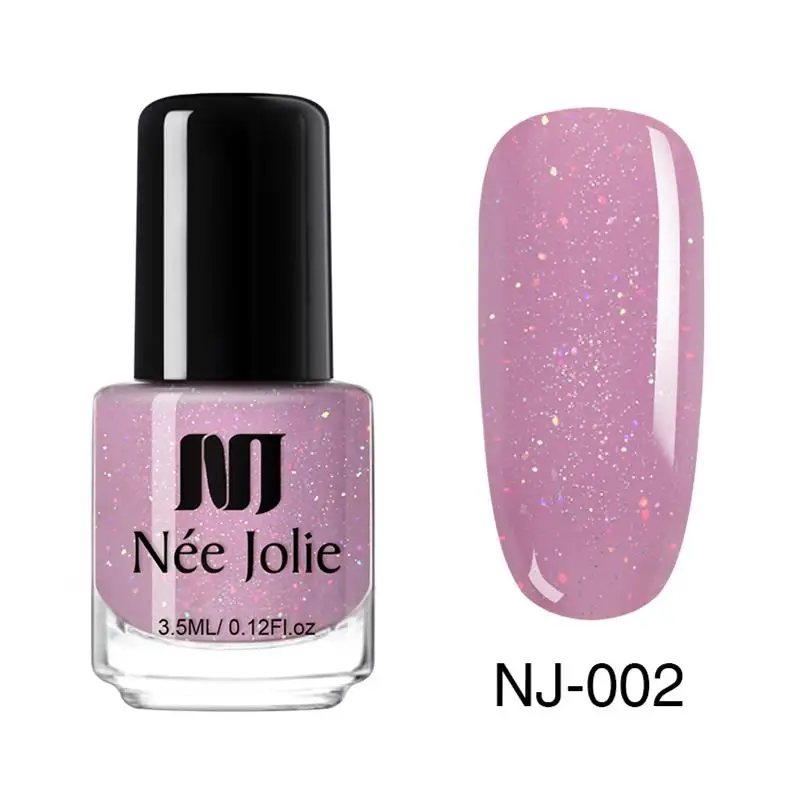 3.5ml NJ-02 Матовый лак для ногтей NEE JOLIE 65 цветов 8/7. 5/3. 5 мл стойкий лак для ногтей Быстросохнущий лак для ногтей с голографическим эффектом - Цвет: 3.5ml NJ-02