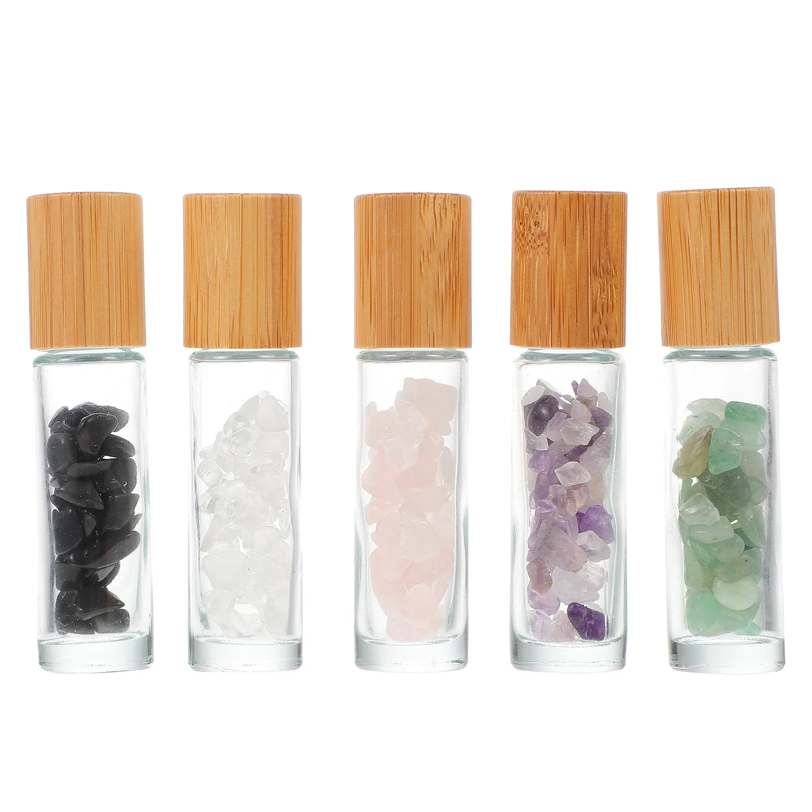 

5Pcs Glass Roller Bottles Essential Oil Roller Bottles (Assorted Color)