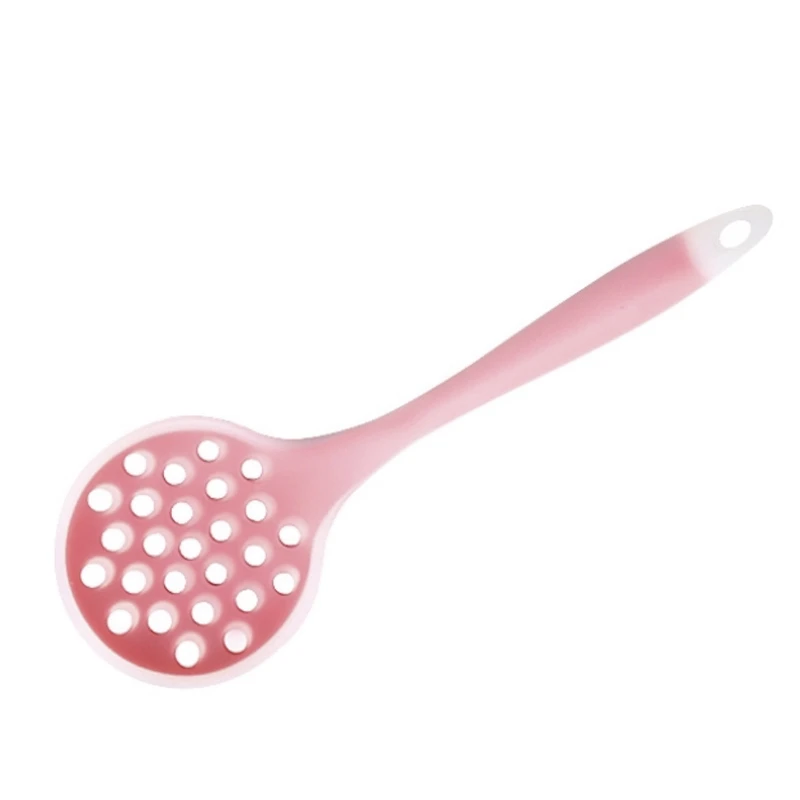 

Long Handle Silicone Colander Non-Stick Cooking Strainer Heat Resistant Filter Spoon Mesh Skimmer Oil Mesh Colander Kitchen Tool