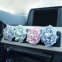fashion handmade colorful flowers ornaments car vents perfume clip air freshener automobile interior fragrance decoration