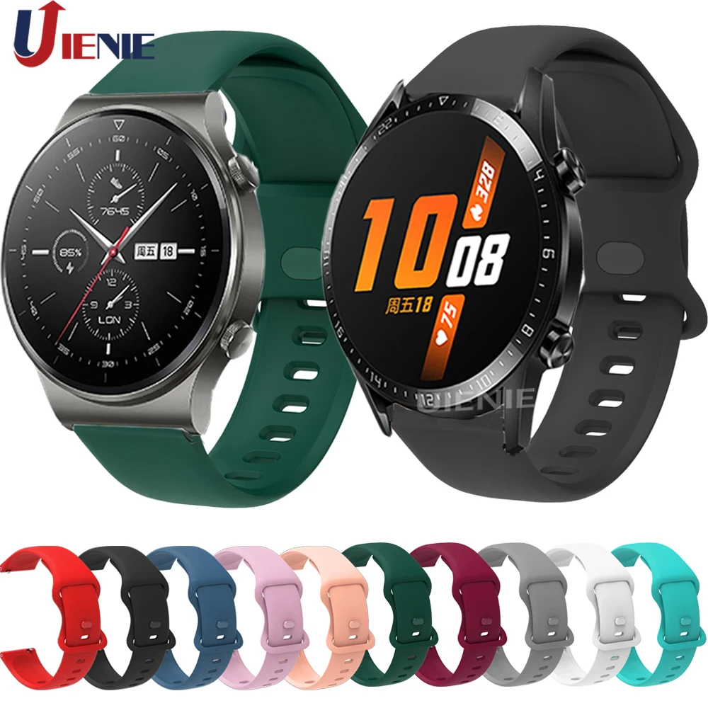 

Ремешок силиконовый для часов Huawei Watch 3 3pro/ Honor Magic 2 46 мм 22 мм