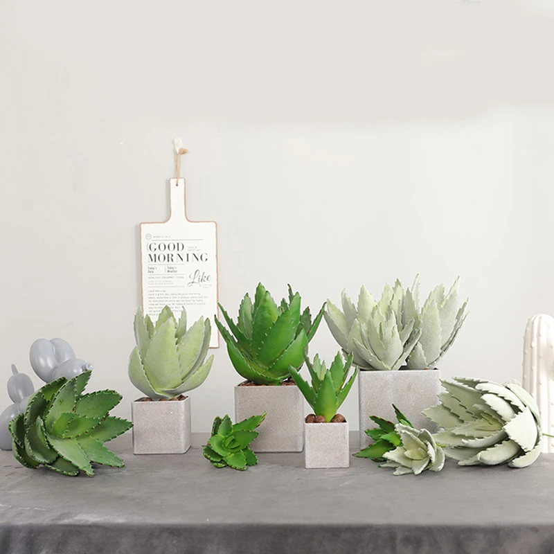 Искусственные суккуленты искусственные растения алоэ кактус пейзаж цветок