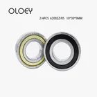 Шарикоподшипник с двойным резиновым уплотнением, 24 шт., 6200 2RS 6200RS 6200-2RS 6200 RS 10x30X9 мм, EMQ