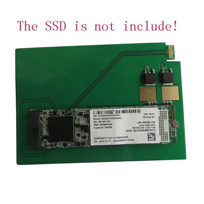1 шт. SATA Express для NGFF M.2 адаптер карты expresscard PCBA ультратонкого жесткого диска SSD WD5000M22K
