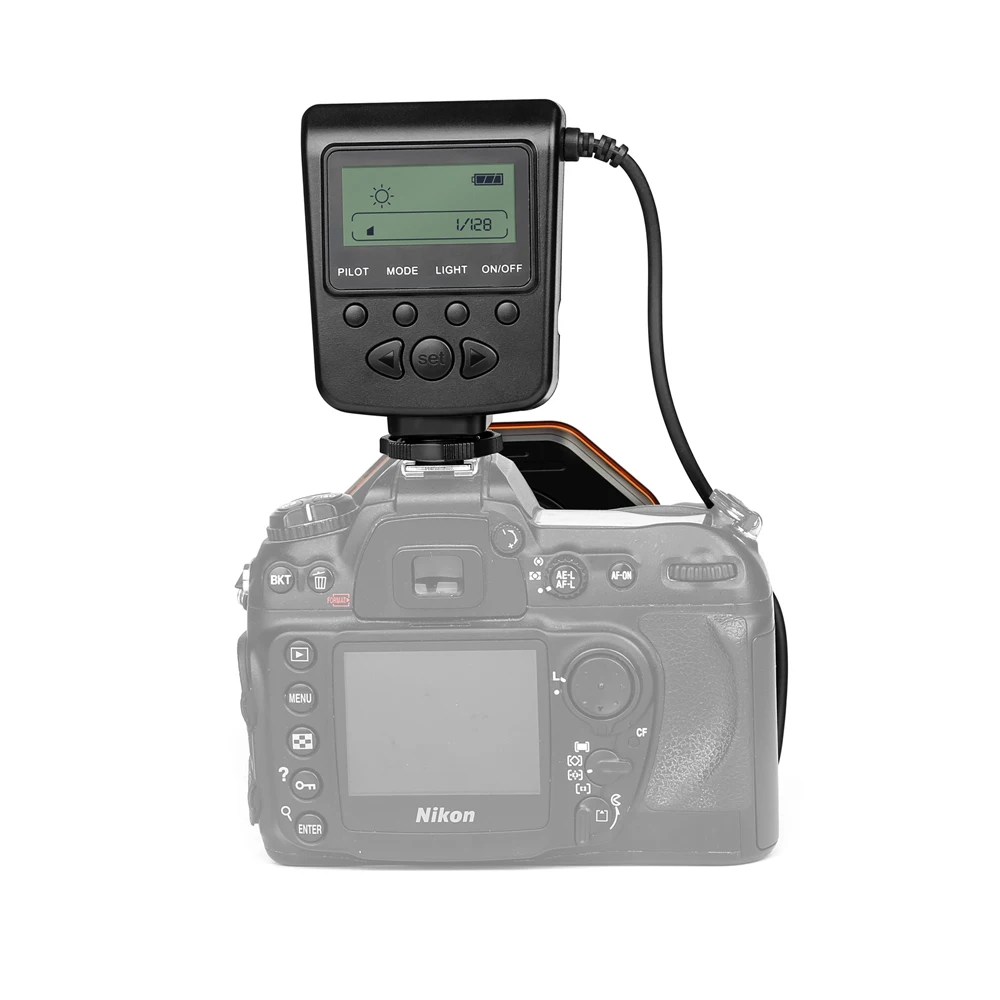 Съемка макро светодиодный кольцевой светильник Вспышка Speedlite с переходное
