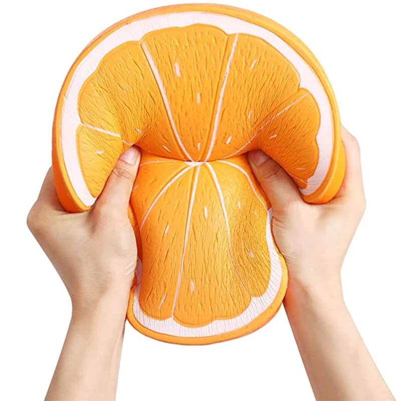 

Сжимаемые мягкие апельсиновые фрукты, медленно восстанавливающие форму сжимаемые игрушки для снятия стресса, милые сжимаемые антистрессо...