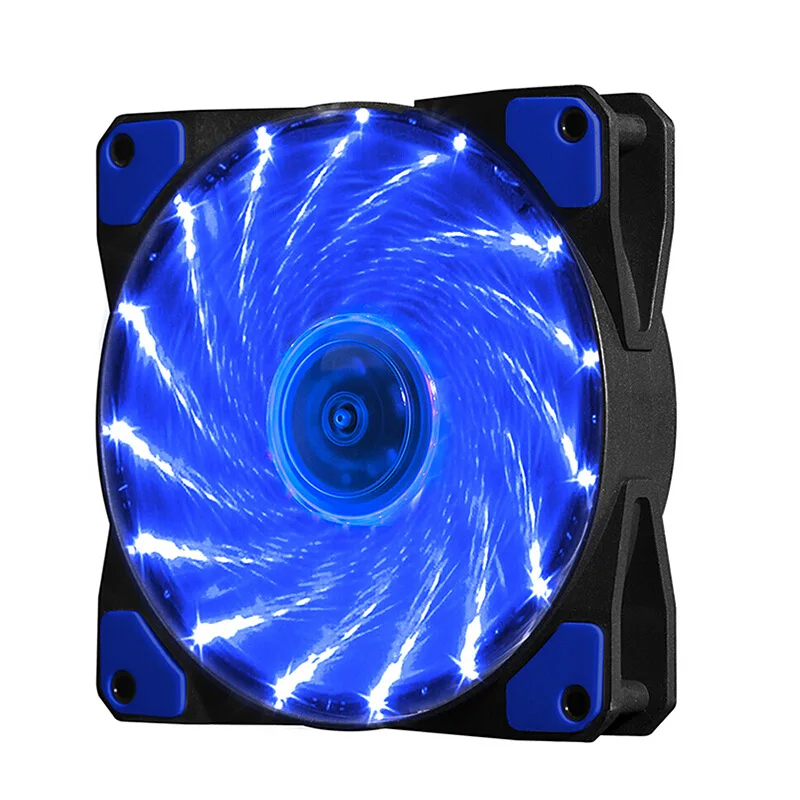 

15 or 33 Lights Streamer 12025 Chassis Fan 12cm Power Supply Fan Heat Dissipation Fan Belt LED Lights