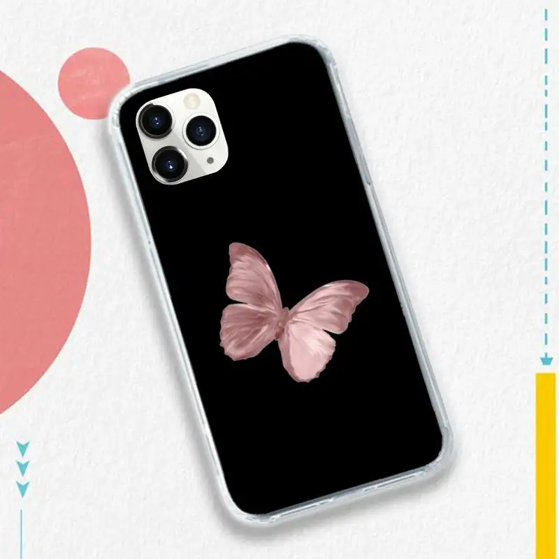 

Cute butterfly animal pattern Phone Case for iPhone 11 12 mini pro XS MAX 8 7 6 6S Plus X 5S SE 2020 XR