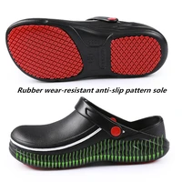 unisex slippers high quality non slip waterproof oil proof kitchen work cook shoes chef master hotel restaurant zapatos hombre