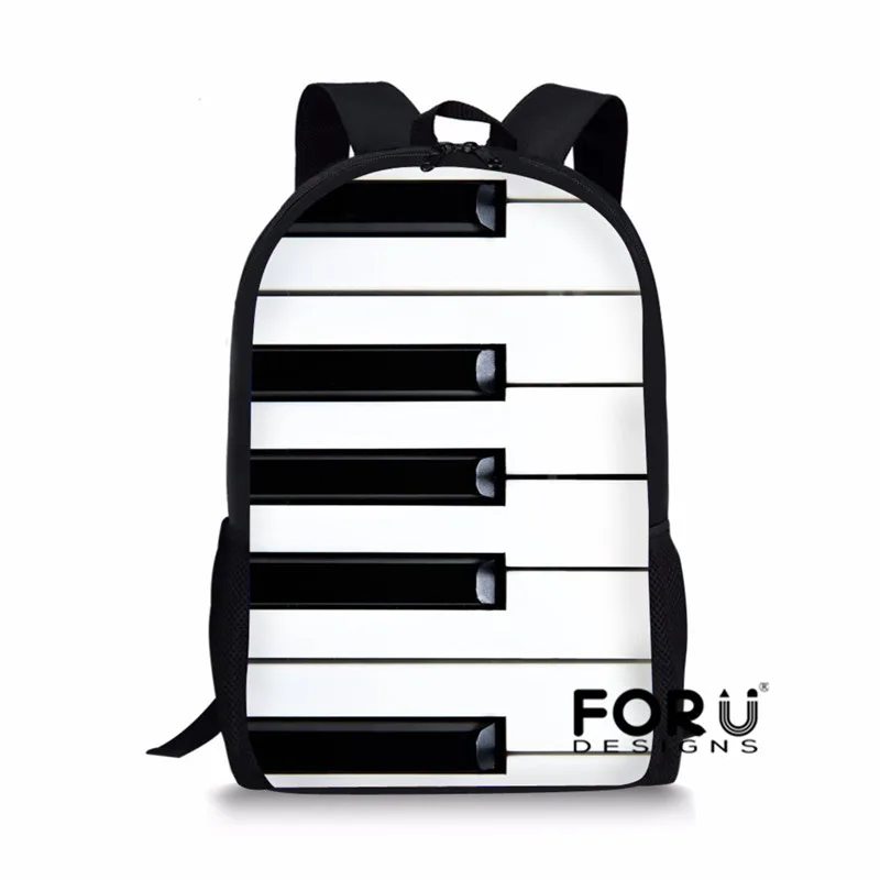 L5285C FORUDESIGNS/детские школьные сумки, набор для подростков мальчиков и девочек, рюкзаки с музыкальными нотами, сумка для книги с пианино, Детская сумка на плечо, mochila escolar - Цвет: L5285C