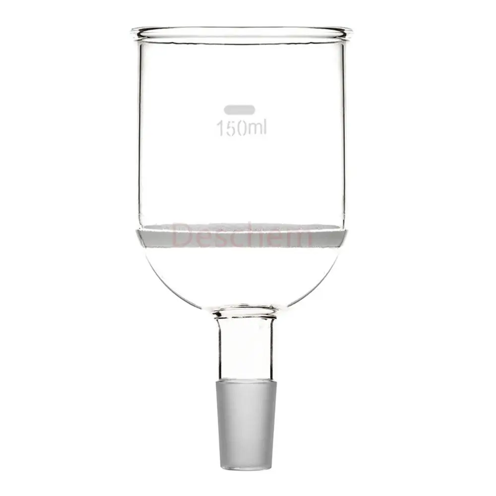 150ml 24/40 Glass Buchner Funnel 3# Coarse Filter Ground Joint Chemical Labware | Канцтовары для офиса и дома