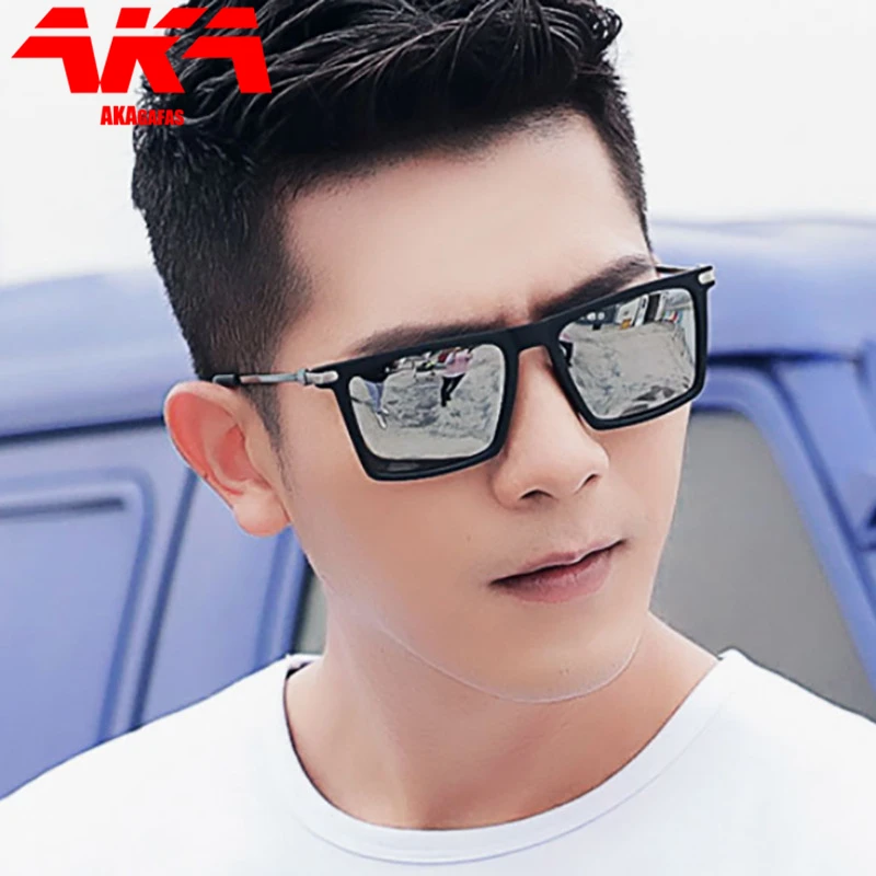 

AKAgafas Square Vintage Sunglasses Men Brand Designer Eyeglasses Shopping Driving Personality 2021 New Oculos De Sol Gafas UV400