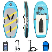 kxkzren standing inflatable sup surfboard carbon fiber hydrofoil combination for beginners water sport kayak surf