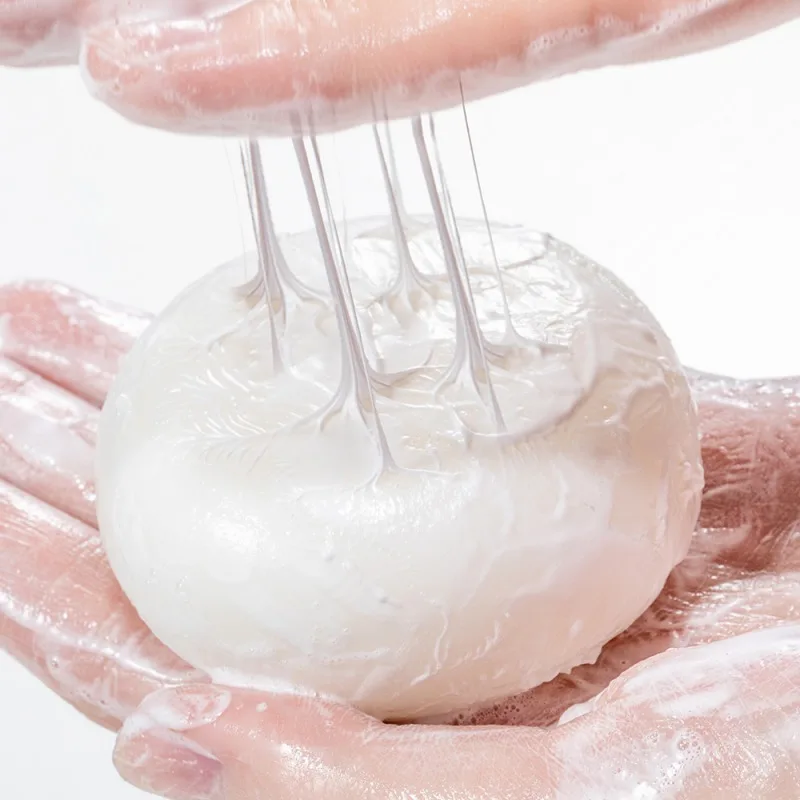 

100g Removal Pimple Pore Acne Treatment Silk Soap Cleaner Moisturizing Goat Milk Soap Face Care Wash Basis Soap