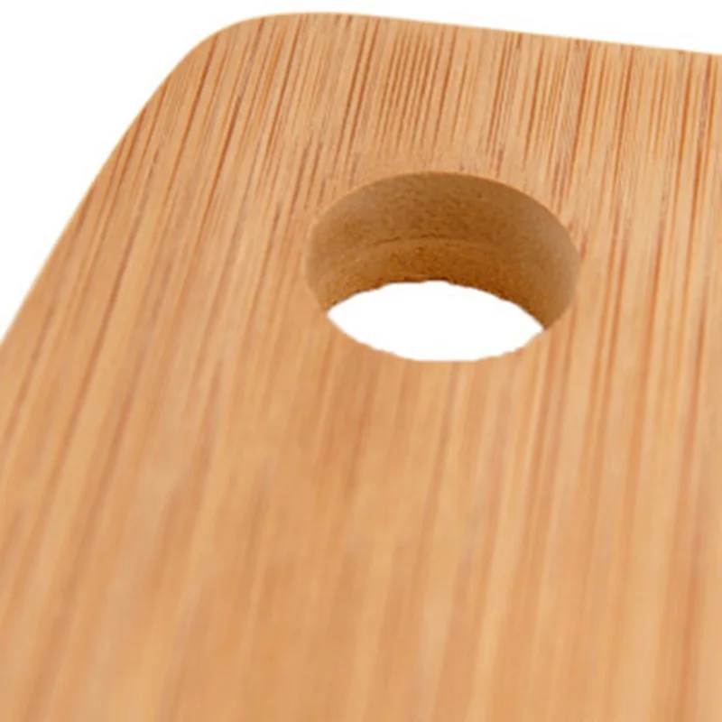 

Natural bamboo cutting board environmental protection and hanging design oval cutting board free shipping