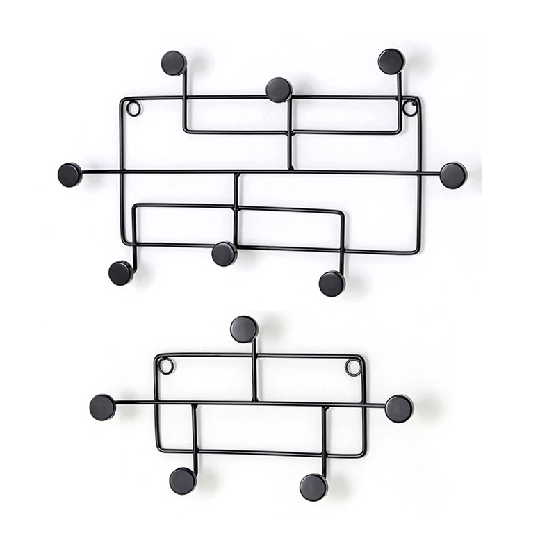 

Nordic Style Geometry Wall Decoration Hanging Hook Clothes Hat Key Metal Wall Storage Hanger for Home