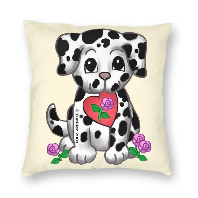 

Пользовательские сердца собака породы далматинец подушка в виде щенка крышка украшения 3D двухсторонняя печать сливы пудинг собака Чехлы д...