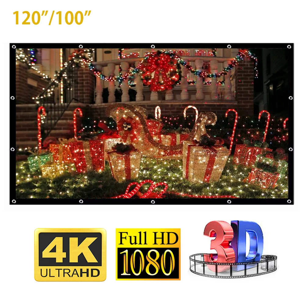 Светоотражающий экран светоотражающая ткань диагональ 60 &quot 100&quot 120 16:9 для Epson BenQ