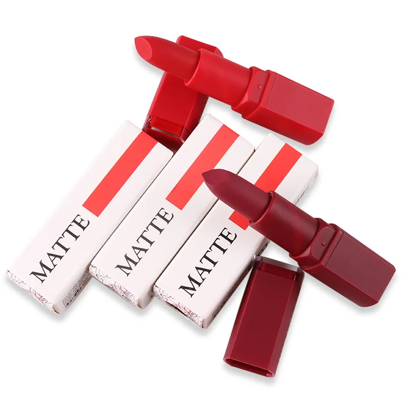 

Miss Rose Matte Lipstick Easy To Color Waterproof Long Lasting Gloss Lips Sexy Red Matte Lipstick Makeup Professional For Woman