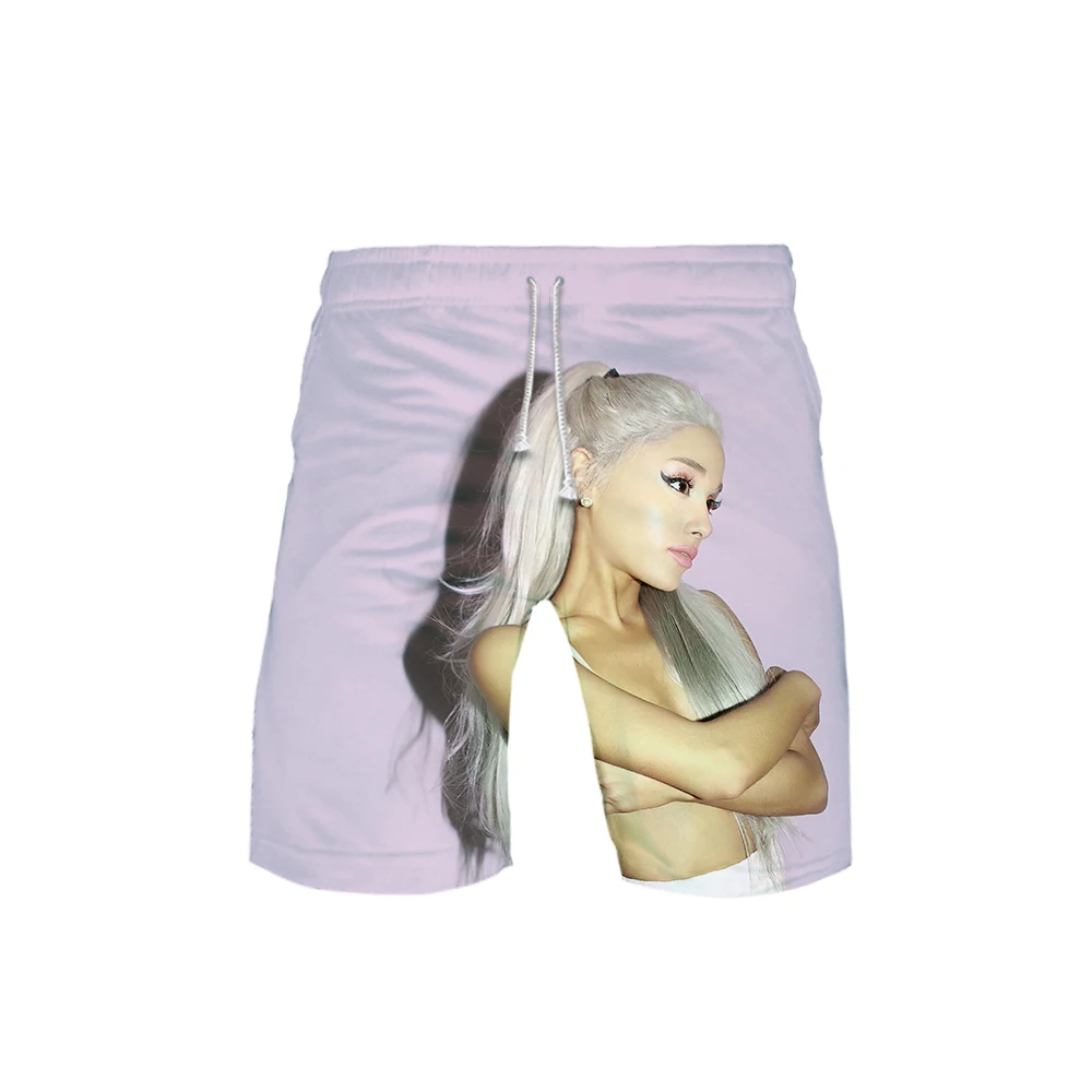 

Popular Ariana Grande 3D Printed Swimwear Shorts Trunks Quick Dry Beach Board Shorts Mens Running Sports Swimming Pants