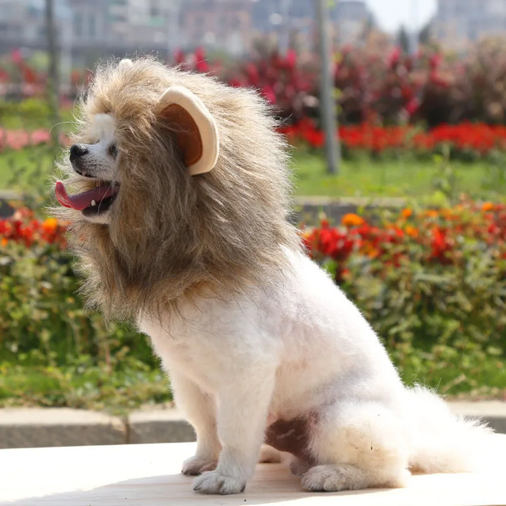 Парик Львиная Грива для кошек и собак Малый аксессуар домашних животных на