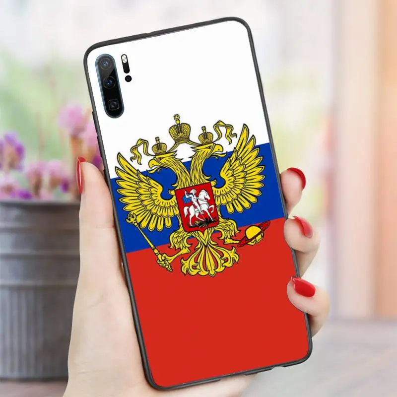 

Russia flag Emblem Symbol Phone Case For Huawei honor Mate P 10 20 30 40 i 9 8 pro x Lite smart 2019 nova 5t