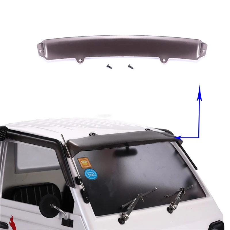 

DJC 1/10 WPL-D12 Truck Front Sun Visor Protector Windshield Deflector RC Crawler Car Upgrade Parts Accessories control remoto
