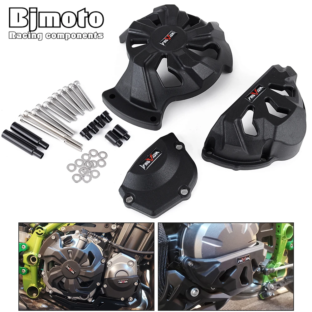 

Для Kawasaki Z900 2014, 2015, 2016, 2017, 2018, 2019, 2020, крышка двигателя мотоцикла, корпус статора, защита от столкновений
