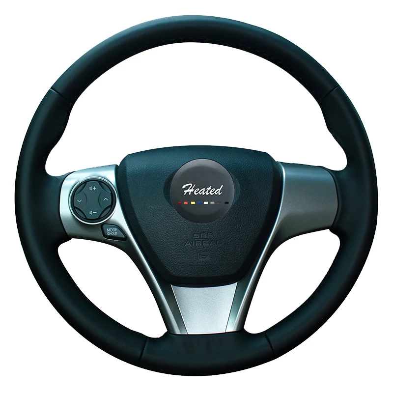 Обогреваемая противоскользящая кожа из микрофибры для Toyota Camry 2012 Venza 2013 Оплетка