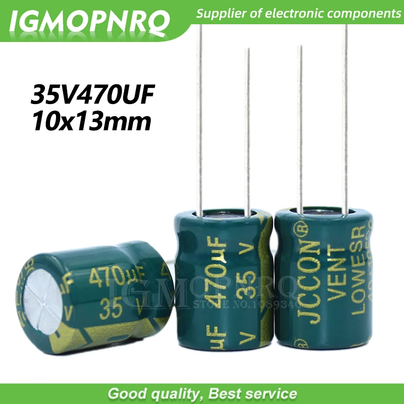 10 шт. 35V470UF 8*16 мм igmopnrq алюминиевый электролитический конденсатор высокая частота