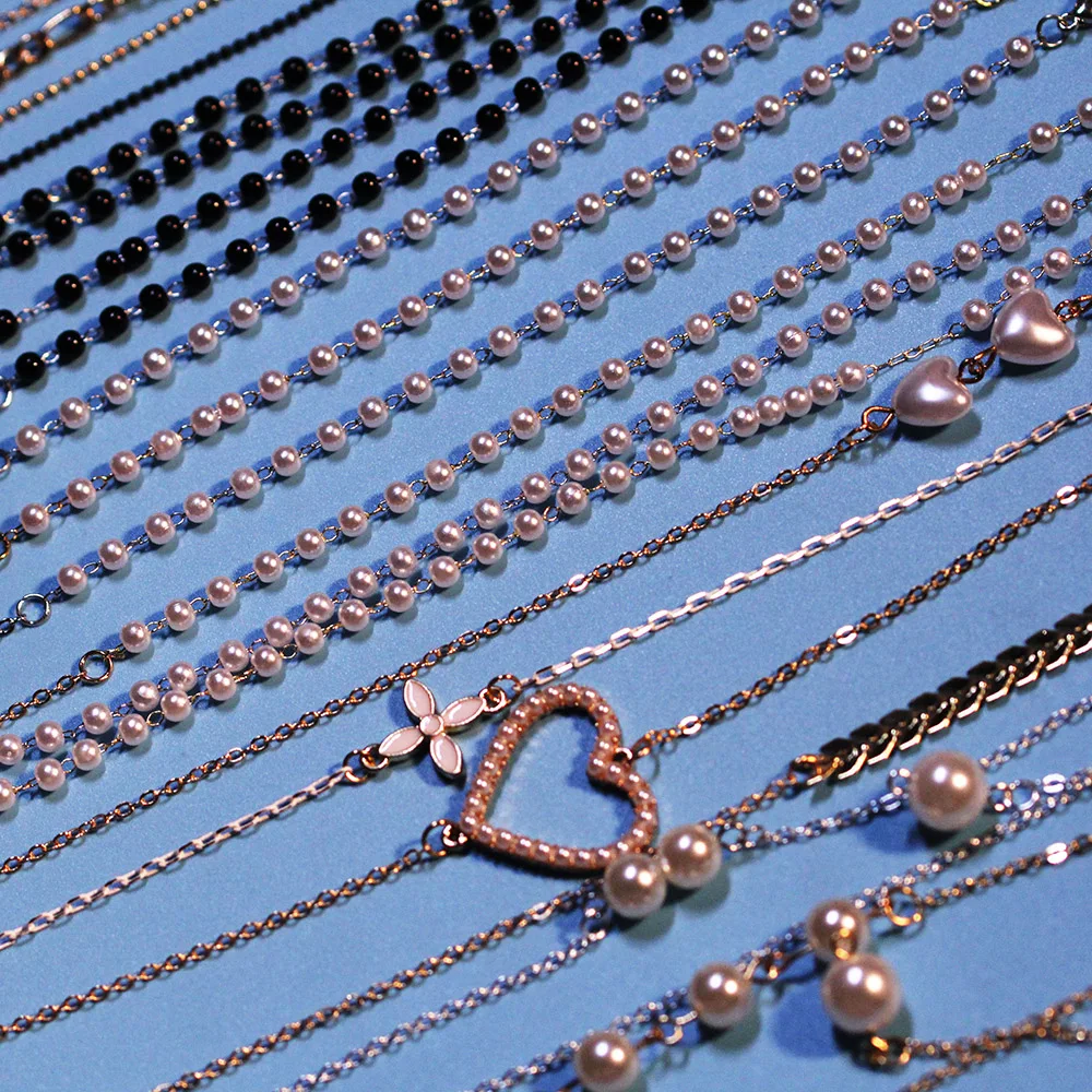 Цепочка для очков Женская цветная противоскользящая с бисером - купить по