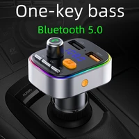 cden car mp3 player 5 0 bluetooth receiver fm transmitter dual usb car charger quick charge qc3 0 heavy bass lossless music