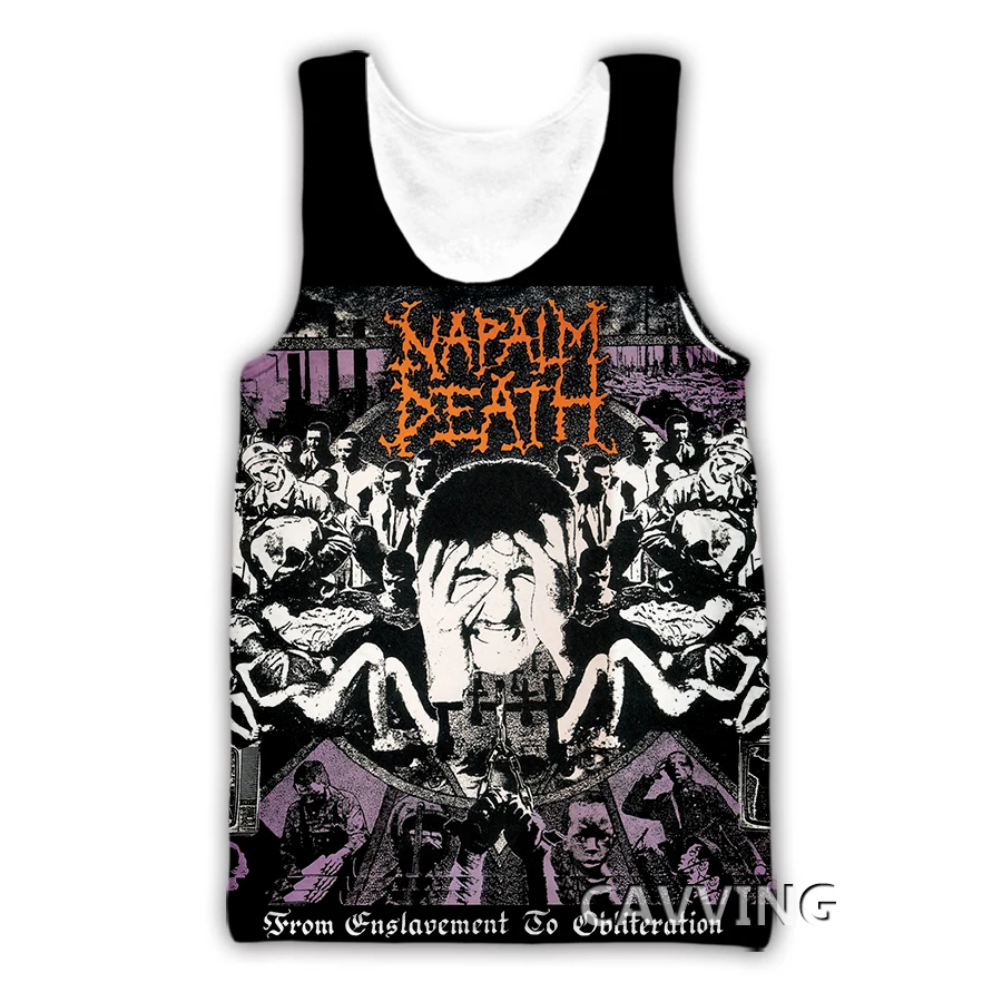 Майка CAVVING Napalm Death мужская с 3D принтом жилет в стиле Харадзюку летняя нижняя