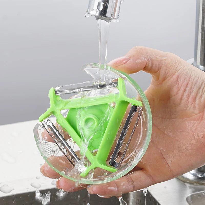 

3-1 Set Magic Trio Peeler Slicer Shredder Peeler Julienne Multi Peel Stainless Steel Cutter AMAZING Blade Kitchen Accessories