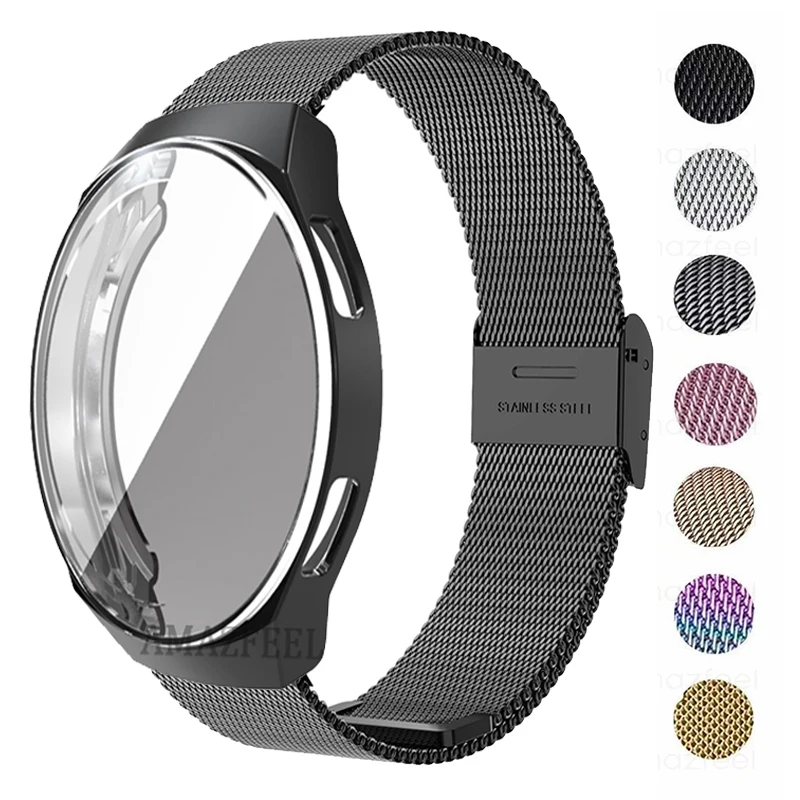

Металлический Ремешок Для Huawei Watch GT 2 46 мм 42 мм, защитный ударопрочный чехол-бампер для часов Sramt Watch GT 2e Pro