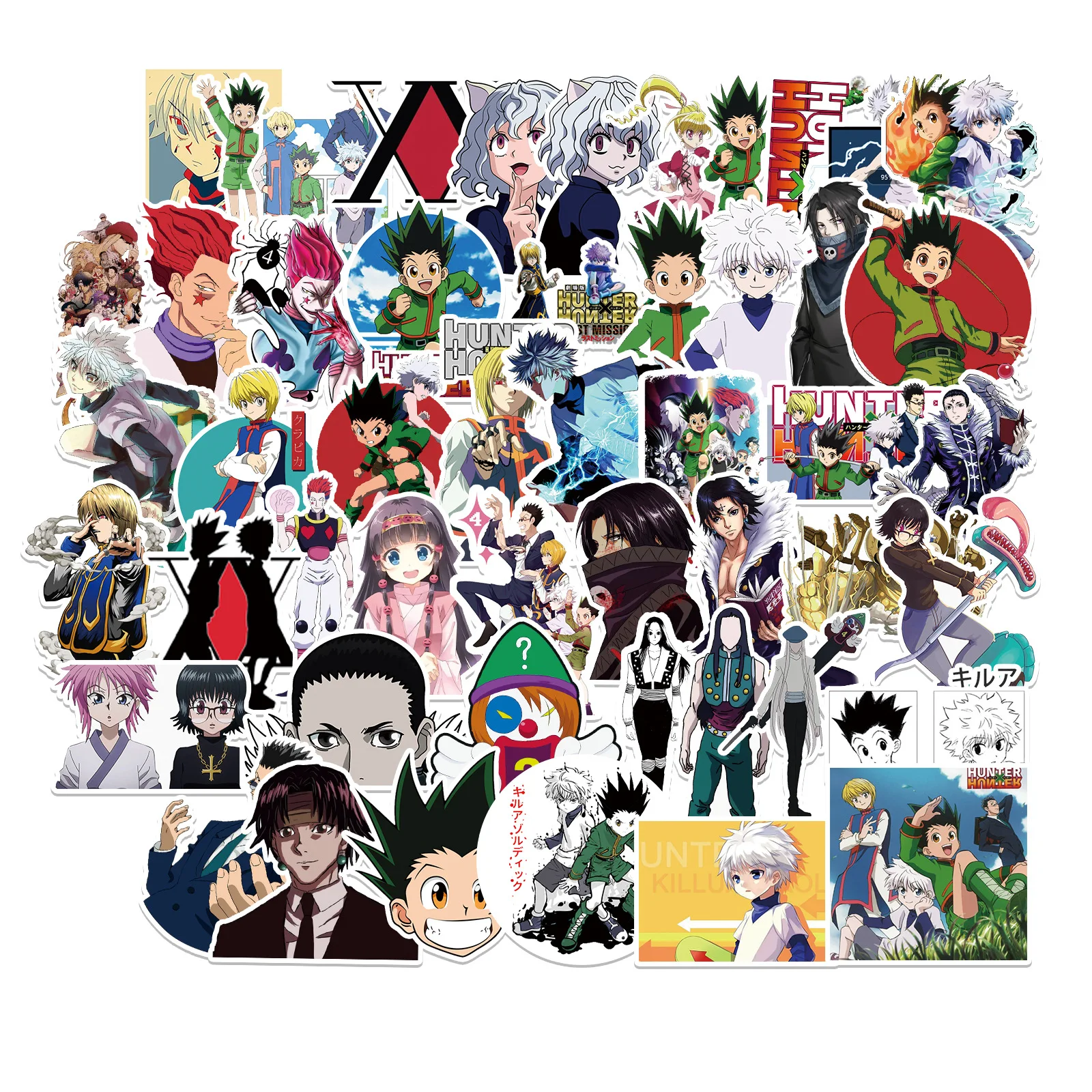 

10/30/50PCS Animation Cartoon Hunter X Hunter Anime Sticker Waterproof Children's Toy Laptop Skateboard PVC Sticker Wholesale