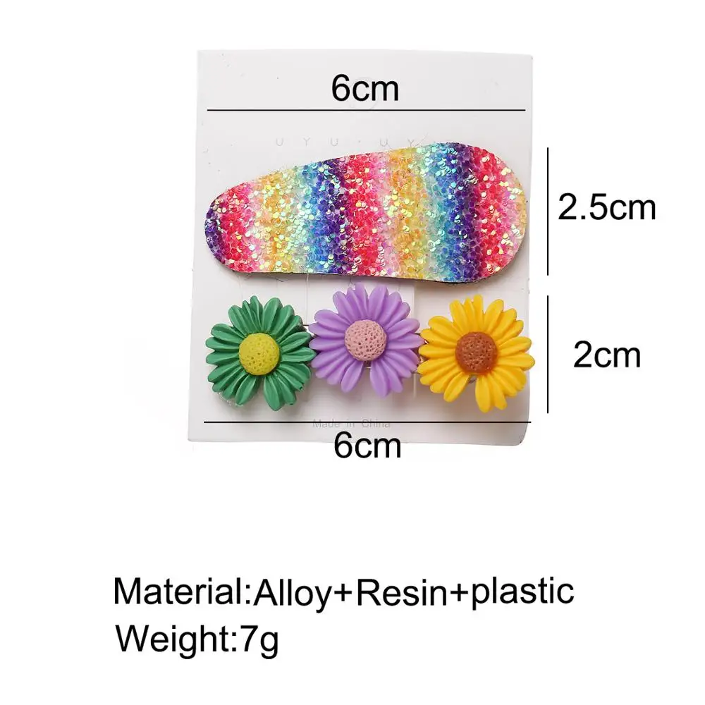 2 шт./компл. заколки для волос с милыми цветами модная детская заколка девочек и