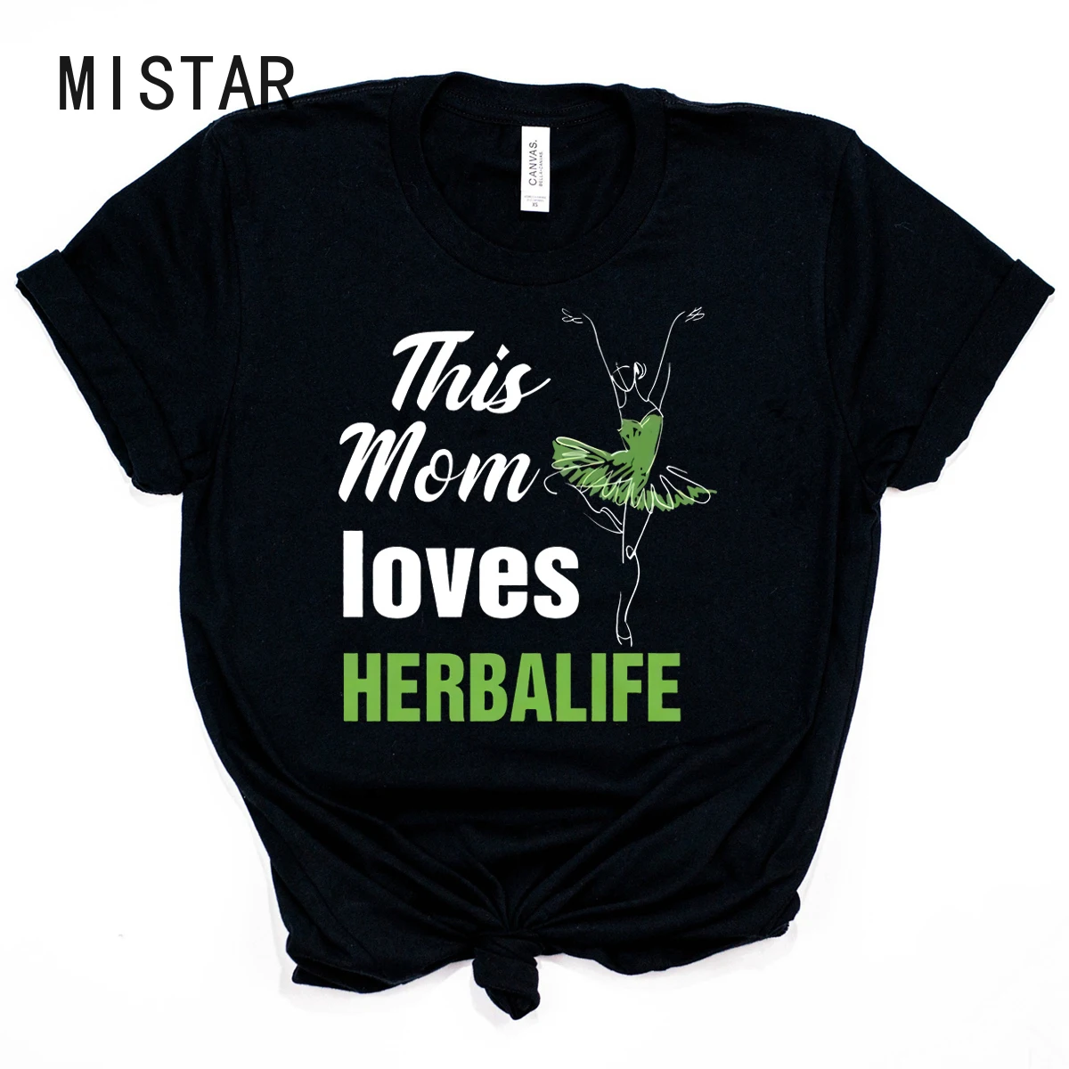 Футболка с надписью This Mom Love Herbalife Женская Повседневная рубашка | одежда