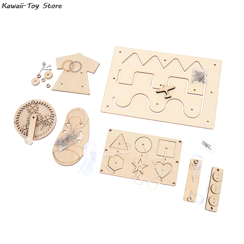 Tablero de madera para beb&eacute;s, tablero de tobog&aacute;n de pato, juguetes educativos para la primera infancia, suministros de rompecabezas para &aacute;lbum de recortes-4