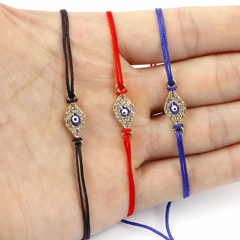 Сплав сглаза Lucky Red Rope браслеты для женщин и мужчин шнур линия ювелирных изделий
