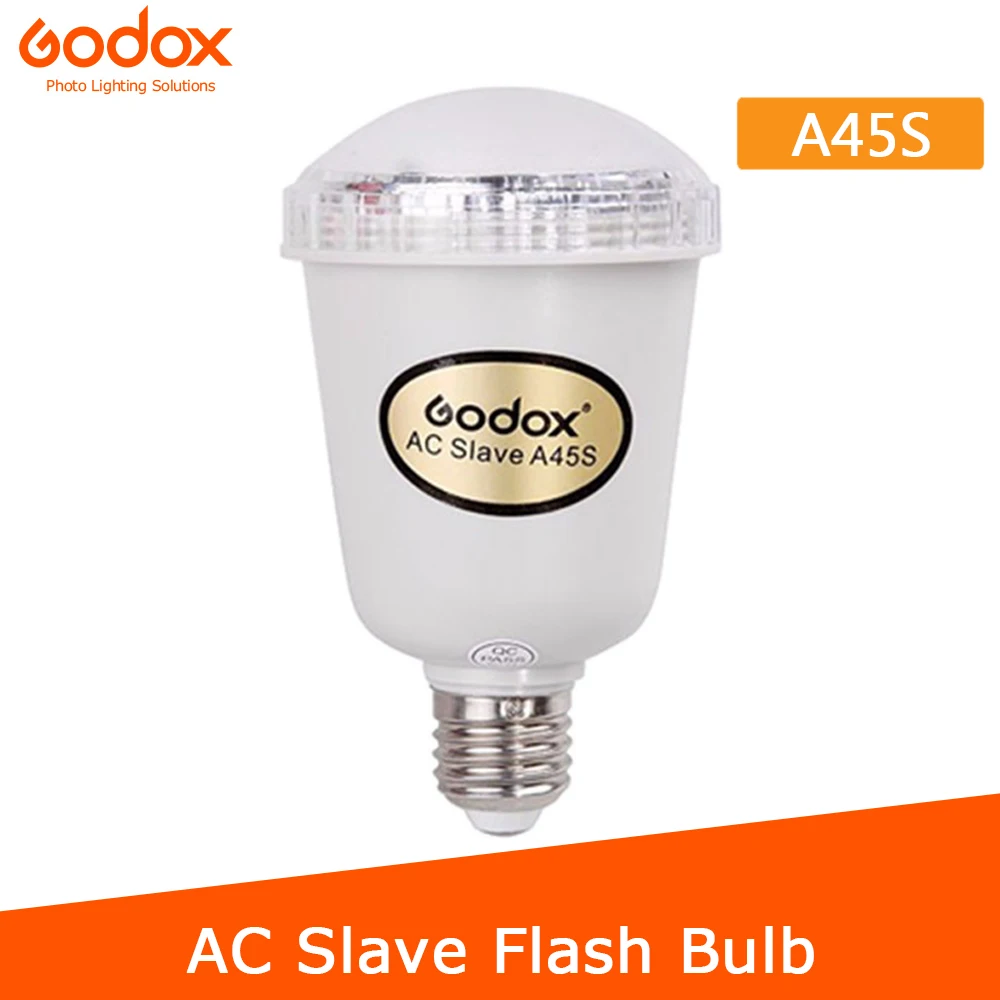 Godox A45S Studio E27 винт AC Slave Flash Strobe Bulb светильник | Электроника