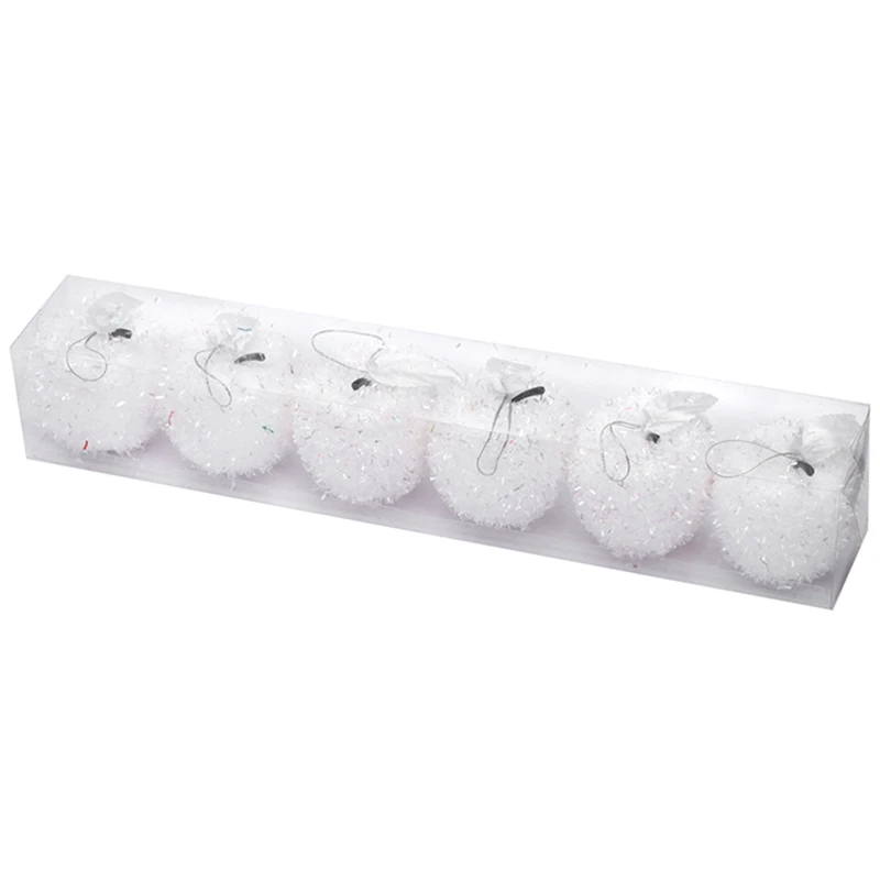 Продвижение новогодний елочный шар 60 мм яблочный орнамент 6 шт./упаковка|apple