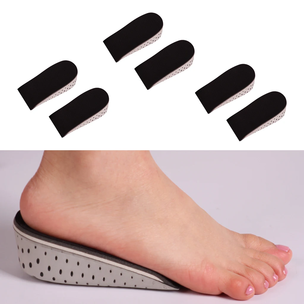 

3Pairs Comfort Inner Heightening Insole Breathable Invisible Elevator Insole