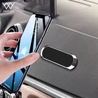 Магнитный держатель для автомобильного телефона Мини-подставка в форме полосы для автомобиля Air Vent Mount для iPhone Samsung Xiaomi Металлический магнит Автомобильное крепление для стены