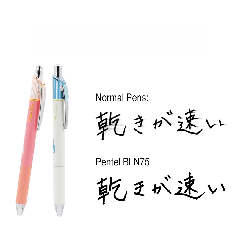 Pentel Energel Clena BLN75 гелевые ручки 0 5 мм быстрое высыхание шариковая ручка знак детское