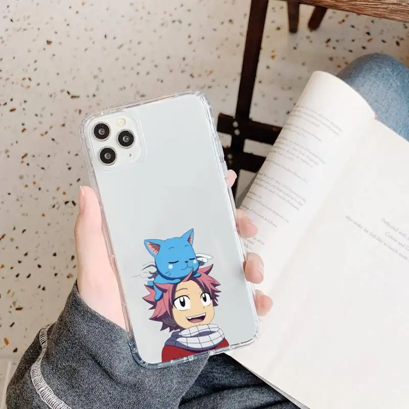 

Fairy Tail anime manga luxury shell Phone Case Transparent soft For iphone 5 5s 5c se 6 6s 7 8 11 12 plus mini x xs xr pro max